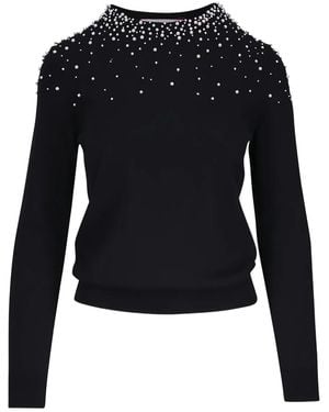 Carolina Herrera Pearl-Embellished Jumper - Black