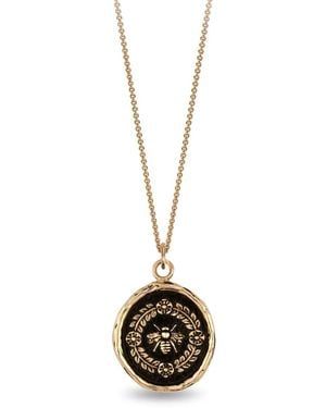 Pyrrha Collier Honeybee Talisman En 14Ct - Métallisé