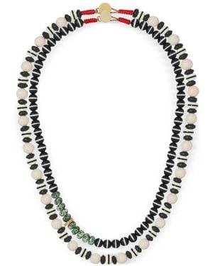 Roxanne Assoulin Set Di 2 Collane Salt & Pepper Con Perline - Metallizzato