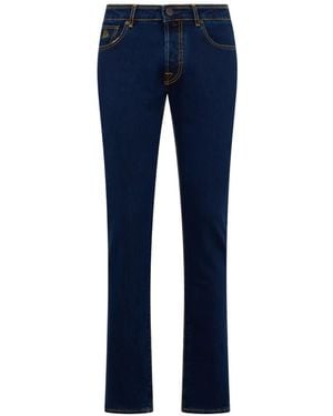 Moorer Five-Pockets Jeans - Blue