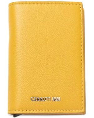 Cerruti 1881 Grained Leather Wallet - Yellow