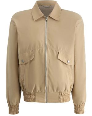 Magda Butrym Zip-Front Pocket Jacket - Natural