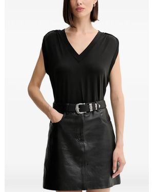Guess V-Neck Top - Black