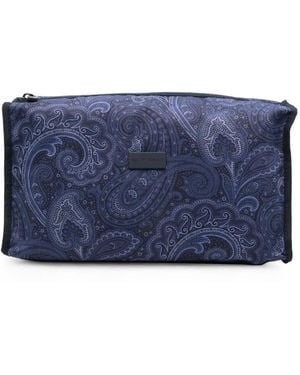 Etro Trousse De Toilette À Motif Cachemire - Bleu