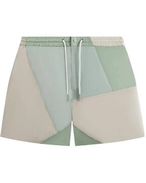 Kith Shorts im Patchwork-Look - Grün