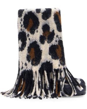 Casadei Stiefel Mit Leopardenprint - Schwarz
