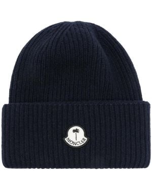 Palm Angels x Moncler Wool Beanie - Blue