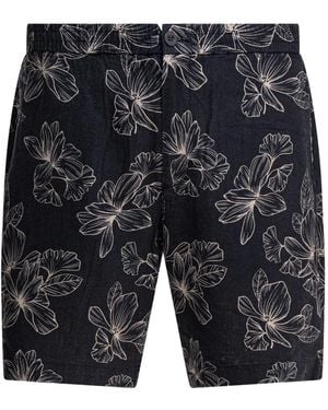 Vince Floral-Print Shorts - Grey