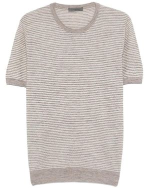Corneliani ストライプ Tシャツ - グレー