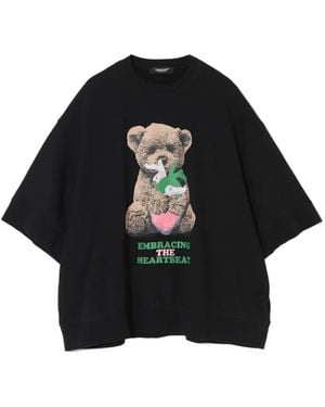 Undercover Pullover mit Bären-Print - Schwarz