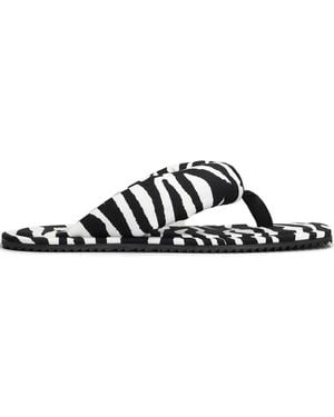 The Attico "Indie" Flip-Flops Cappuccino And - White