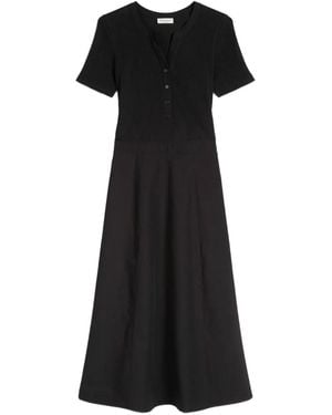 Marc O' Polo Ribbed Midi Dress - Black