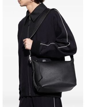 Loewe Loop Leather Hobo Bag - Black