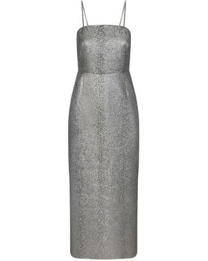 Simon Miller Verdelle Metallic Midi Dress - Grey