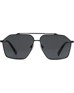 Dolce & Gabbana Stefano パイロット サングラス - ブラック