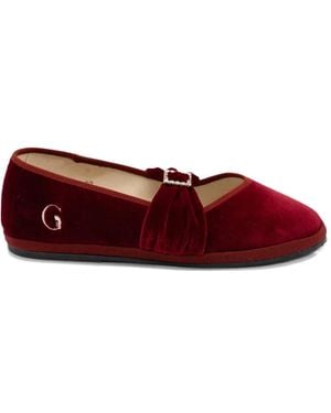 Gondolina Biennale Bow-Style Ballet Flats - Red