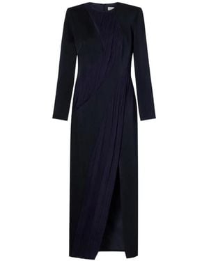 Violante Nessi Fontana Panelled Maxi Dress - Blue