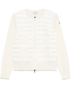 Moncler Quilted Wool Jacket - White
