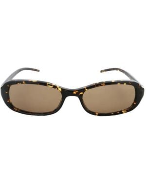 Chimi Tortoiseshell-Effect Rectangle-Frame Sunglasses - Metallic