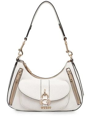 Guess Shopper Met Logoplakkaat - Wit