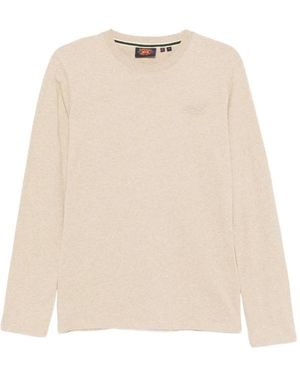 Superdry Long-Sleeve T-Shirt - Natural