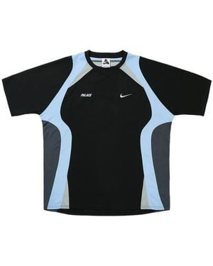 Palace X Nike Paneled Logo-Print T-Shirt - Black