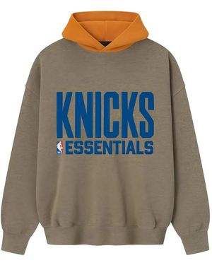 Fear Of God Graphic Hooded Sweatshirt - Blue