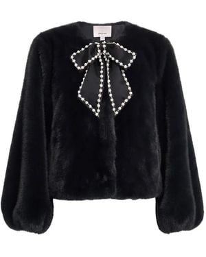 Cinq À Sept Benson Faux-Mink Jacket - Black