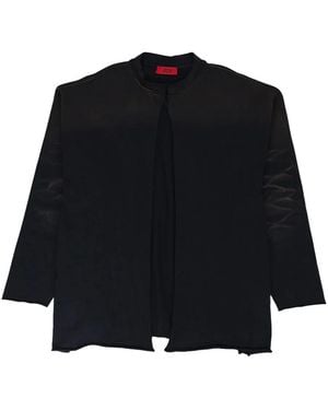 424 Jacke mit Tragefalten - Schwarz