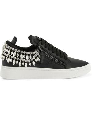 Giuseppe Zanotti ビジュートリム スニーカー - ブラック