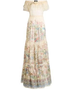 Etro Robe À Fleurs Imprimées - Neutre