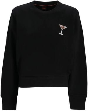 BOSS Sudadera Ellison - Negro