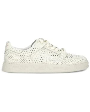 Premiata Baskets Quinnd 8251 À Perforations - White