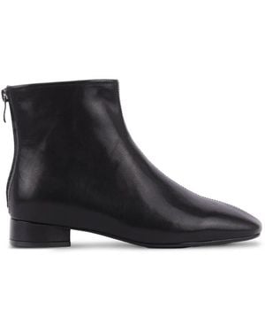 Pretty Loafers Botines Con Costuras Centrales - Negro