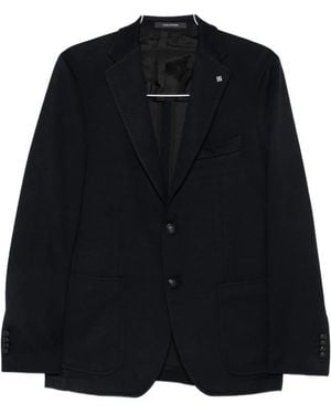 Tagliatore Single-Breasted Buttoned Blazer - Black