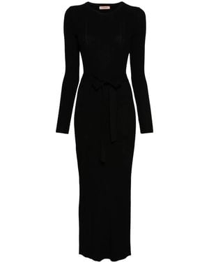 Twinset Cut-Out Maxi Dress - Black