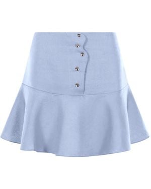 Mia Peculiar Minirock Mit Ausgestelltem Saum - Blau