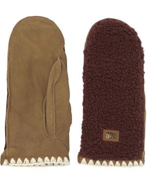 UGG Logo-Patched Gloves - Brown