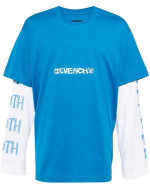 Givenchy レイヤード Tシャツ - ブルー