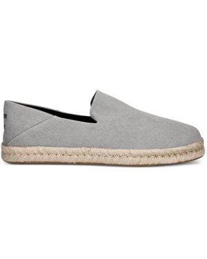 TOMS Santiago Slip-On Braided Espadrilles - White