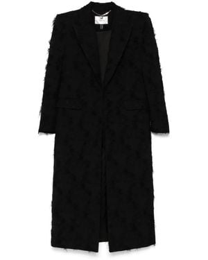 Nissa Fringed Coat - Black