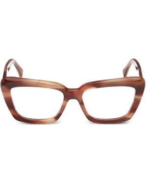 Max Mara Eyewear Gafas Con Montura Cat Eye - Rojo