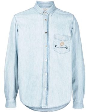 Nick Fouquet Embroidered Shirt - Blue