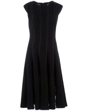 Giambattista Valli Pleated flared dress - Negro