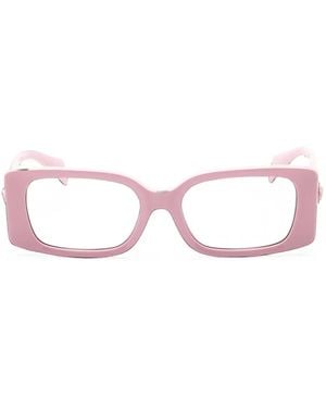 Versace Rectangle-Frame Glasses - Pink