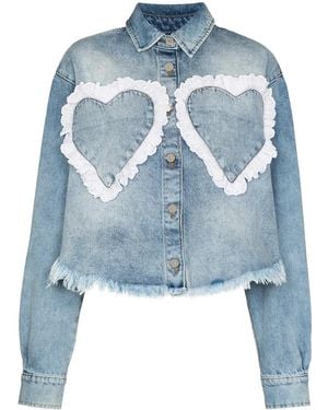 Natasha Zinko Heart Pocket Denim Shirt - Blue