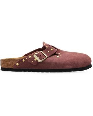 Birkenstock Boston Rivet-Border Clogs - Brown