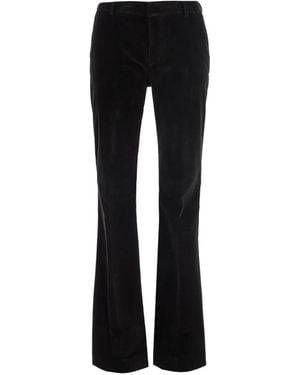 PT Torino Corduroy Flared Pants - Black