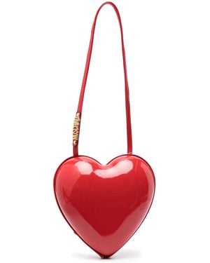 Moschino Heart-Shape Shoulder Bag - Red