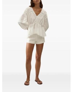 Faithfull the Brand Hardy Cuffed Shorts - White